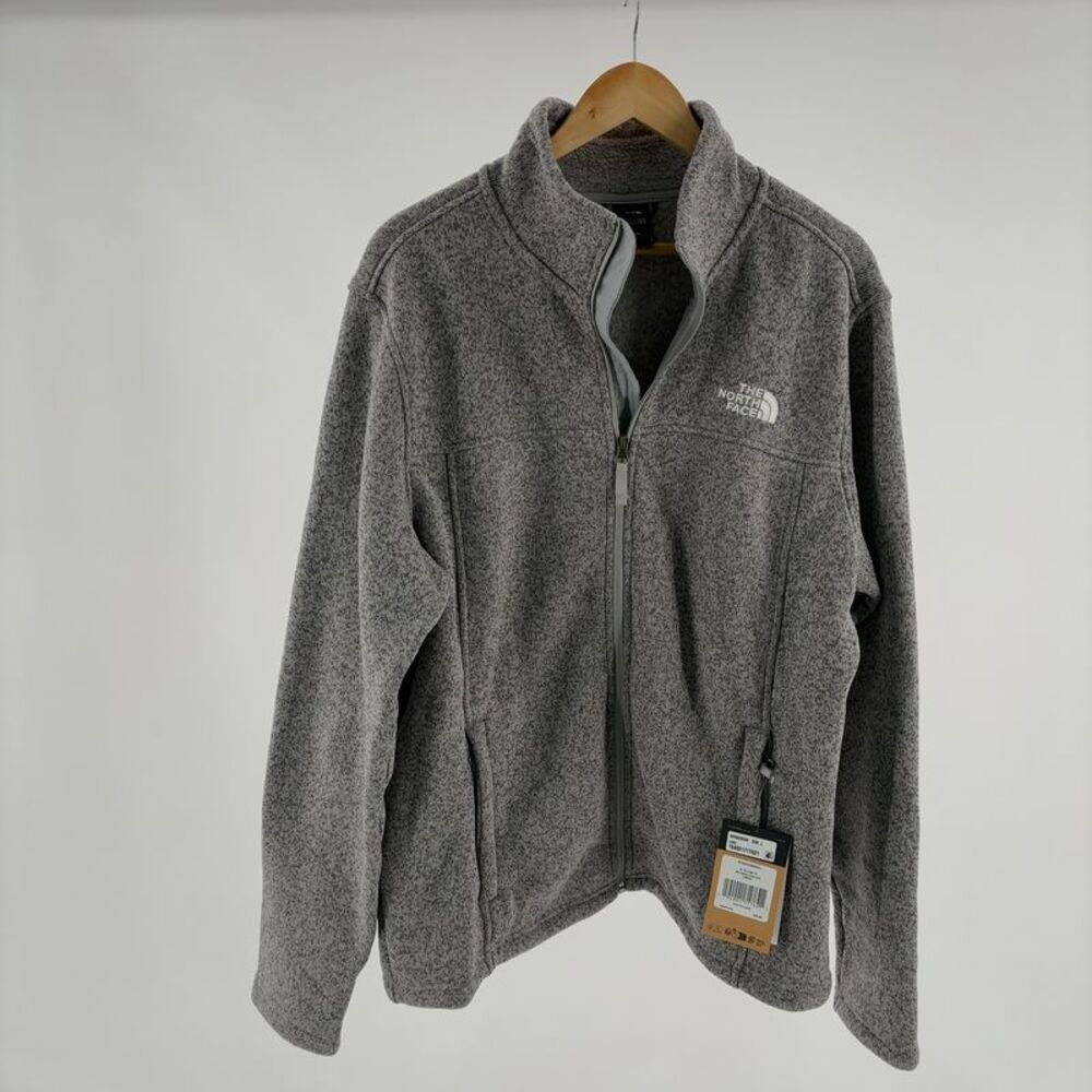 The North Face Tsillan Full Zip Jacket Meld Grey Heather Fleece Knit